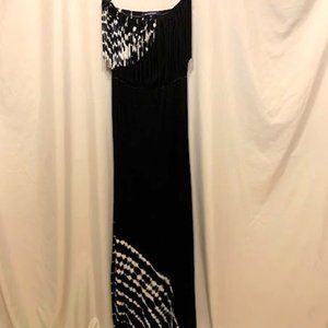 Ocean Drive Tie Dye Strapless Maxi w/Fringe